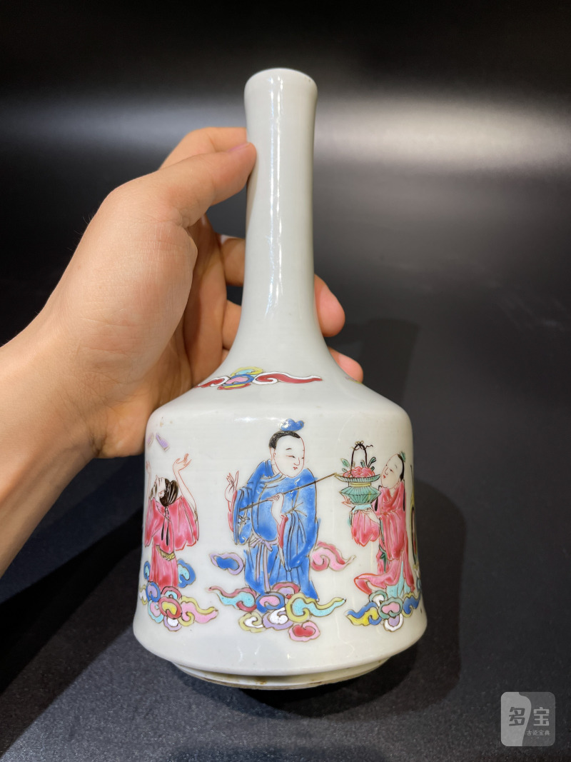 清雍正 粉彩八仙祝寿图摇玲尊 - 图12